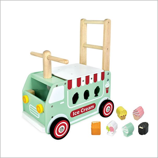 walk and ride ice cream sorter assembly